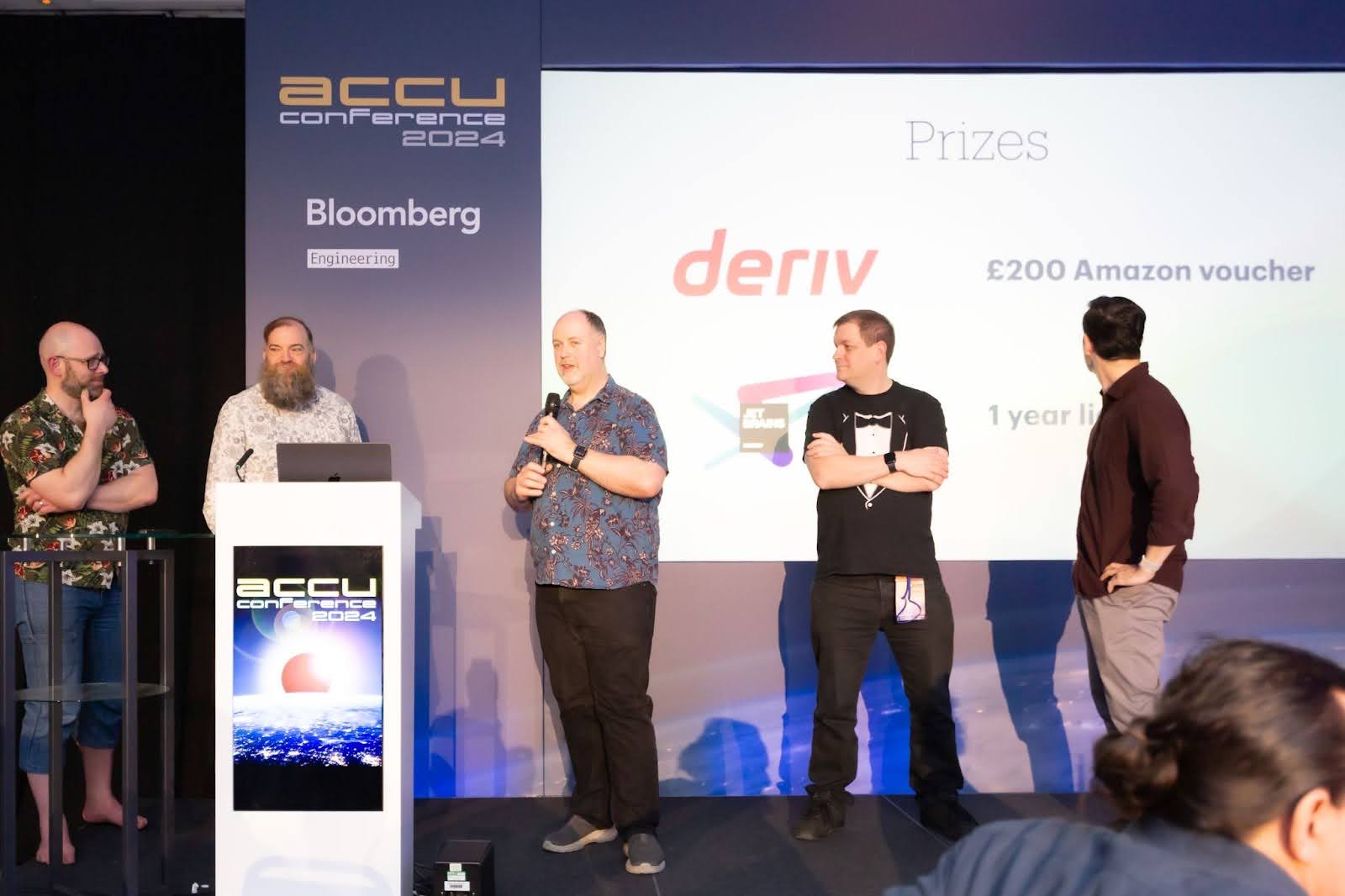 Prizes being announced at the ACCU conference sponsored by Deriv